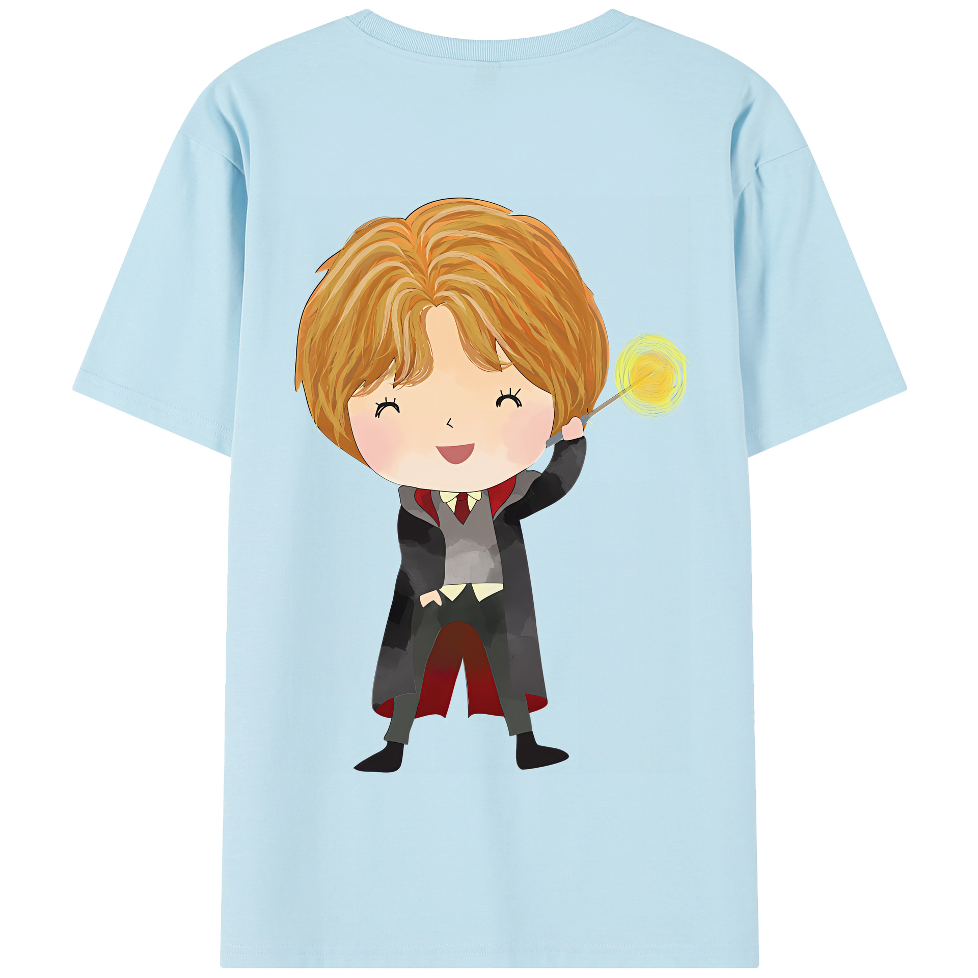 （画像用） Harry Potter ハリー・ポッターシリーズ 綿100％半袖Tシャツ（背面プリント）